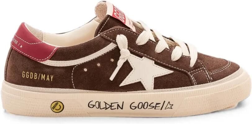 Golden Goose Kids May suède sneakers Bruin