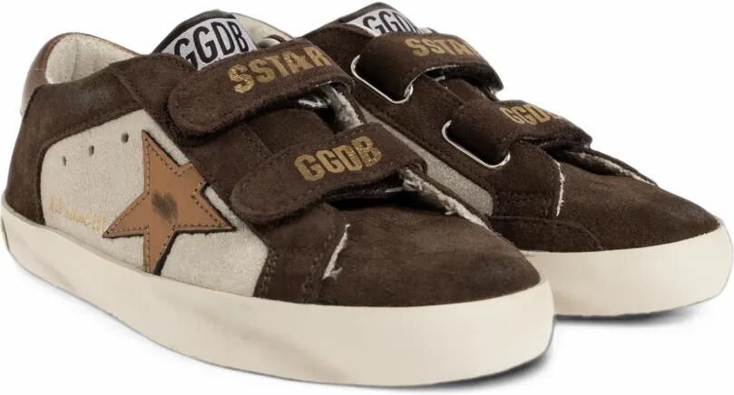Golden Goose Kids Old School leather sneakers Bruin