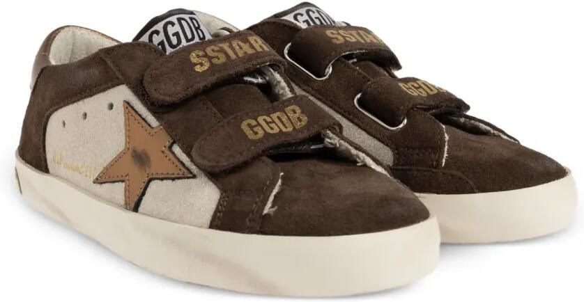 Golden Goose Kids Old School leren sneakers Bruin