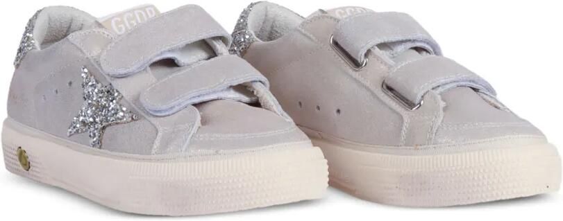 Golden Goose Kids Old School sneakers met glitter Zilver