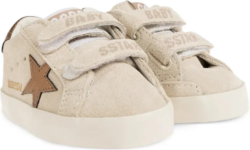 Golden Goose Kids Old School sneakers met klittenband Beige