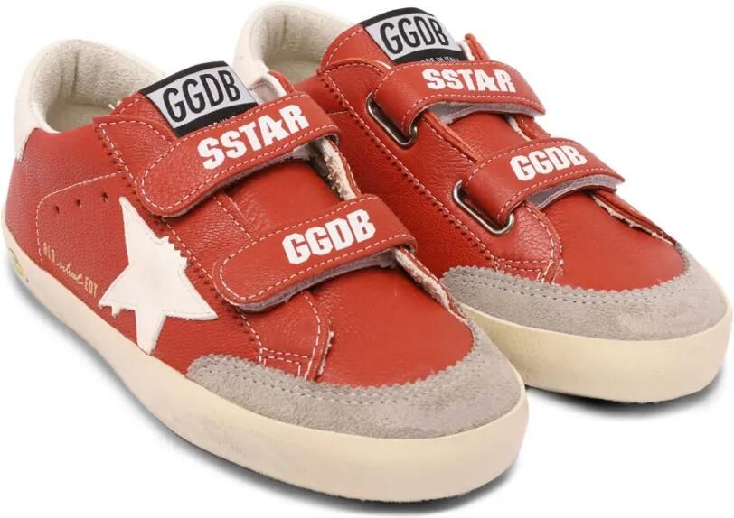Golden Goose Kids Old School sneakers met klittenband Oranje