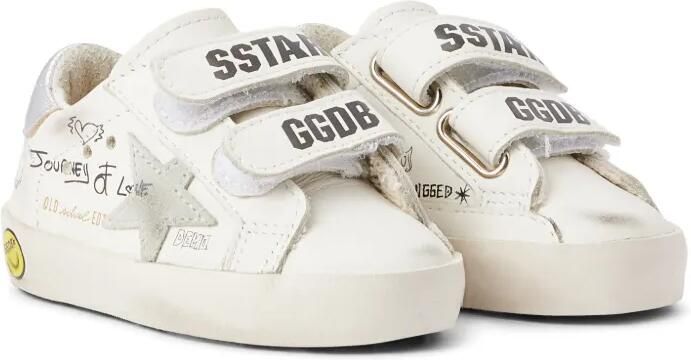 Golden Goose Kids Old School sneakers met klittenband Wit