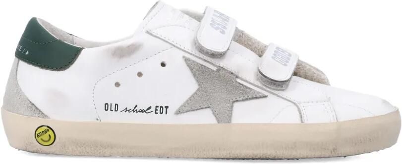 Golden Goose Kids Old School sneakers met klittenband Wit