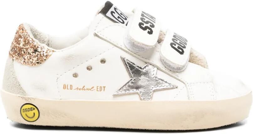 Golden Goose Kids Old School sneakers met klittenband Wit