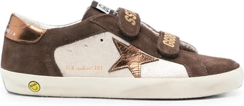 Golden Goose Kids Old School sneakers met sterpatch Bruin