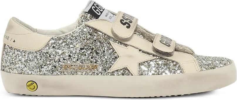 Golden Goose Kids Old School sneakers verfraaid met glitters Zilver