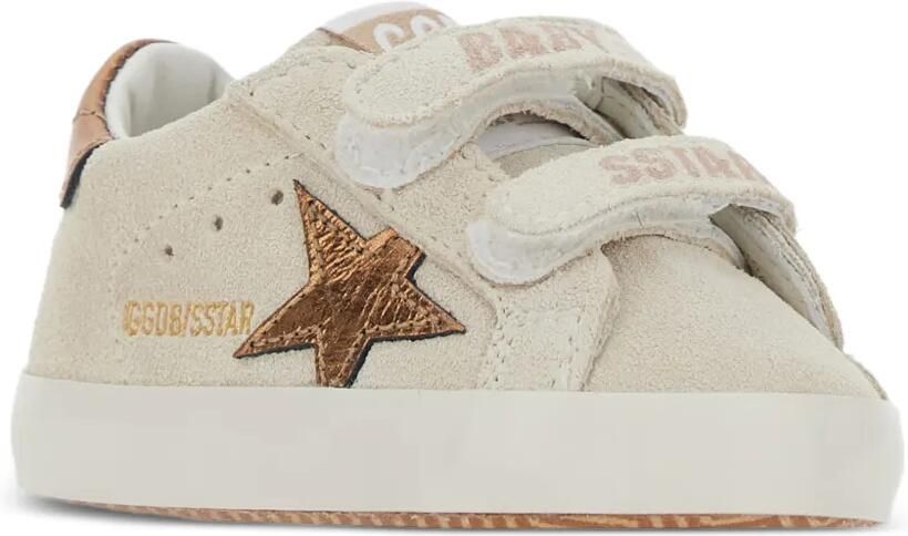 Golden Goose Kids Old School touch-strap sneakers Beige