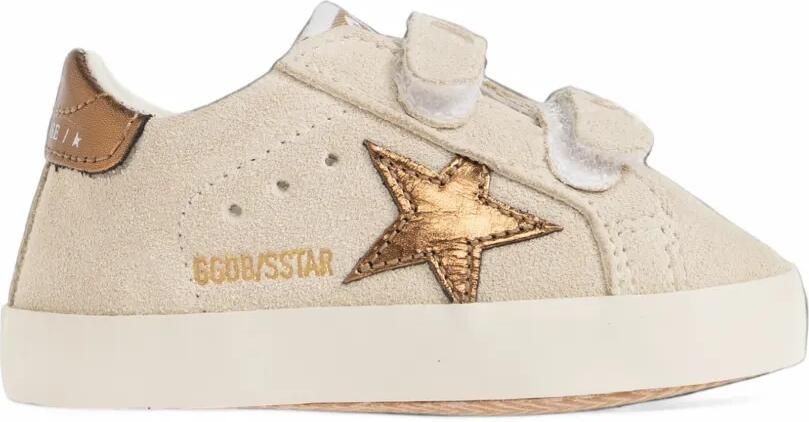Golden Goose Kids Old School touch-strap sneakers Beige - Foto 4