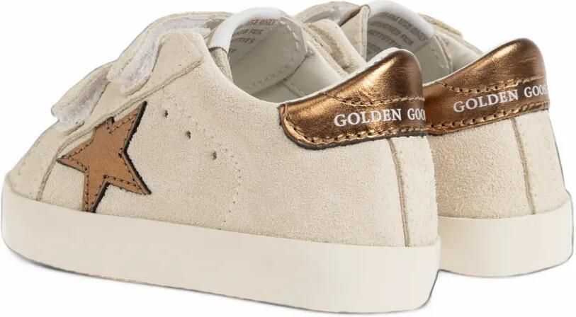 Golden Goose Kids Old School touch-strap sneakers Beige - Foto 3