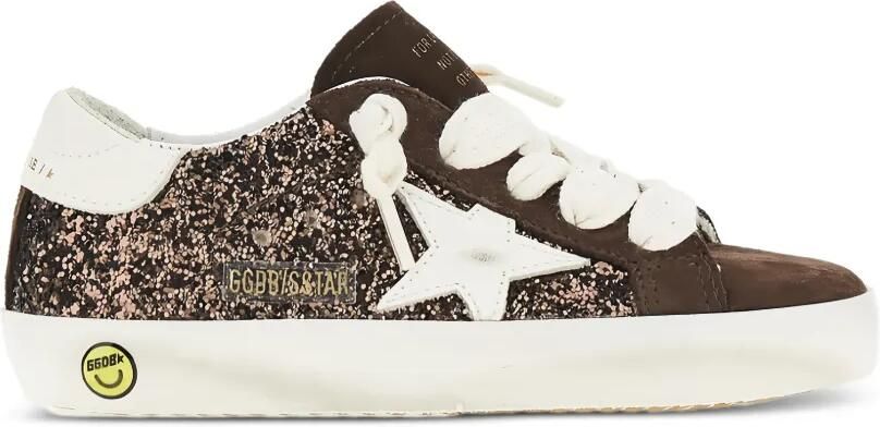 Golden Goose Kids Sneakers met glittereffect Bruin