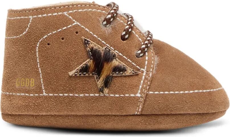 Golden Goose Kids Sneakers met sterpatch Bruin