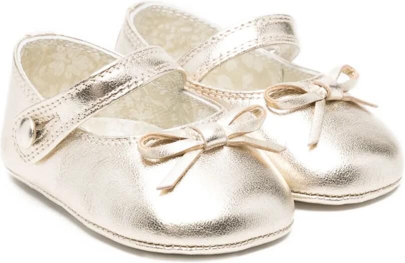 Golden Goose Kids Sofi Baby leren ballerina's Goud