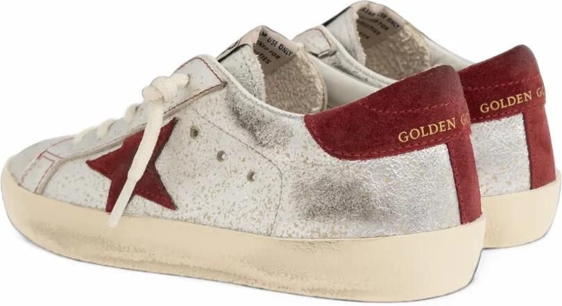 Golden Goose Kids Super-Star distressed sneakers Zilver - Foto 3