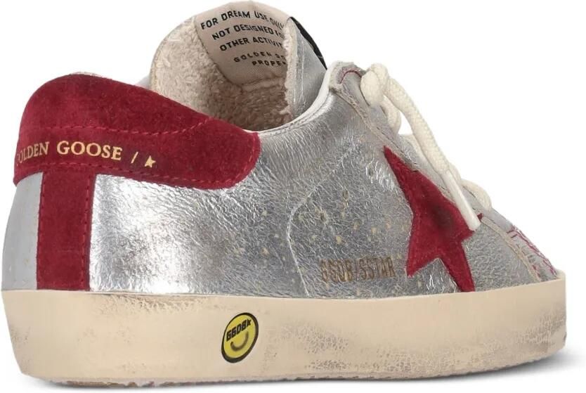 Golden Goose Kids Super-Star leren sneakers Zilver - Foto 2
