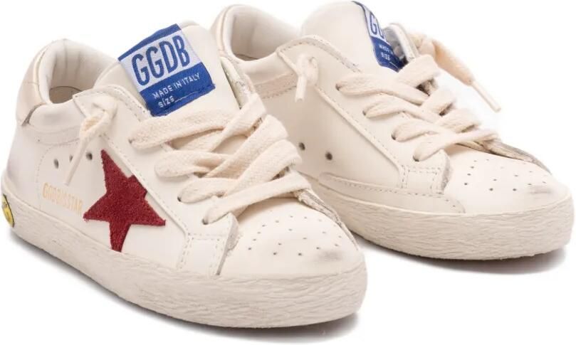 Golden Goose Kids Super-Star low-top sneakers Wit