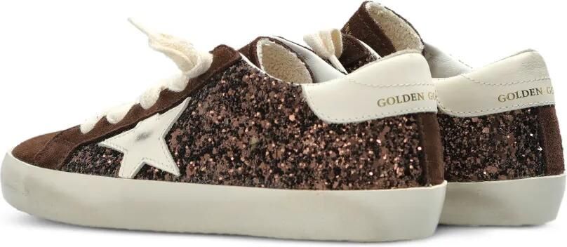 Golden Goose Kids Super-Star sneakers met glitter Bruin - Foto 4