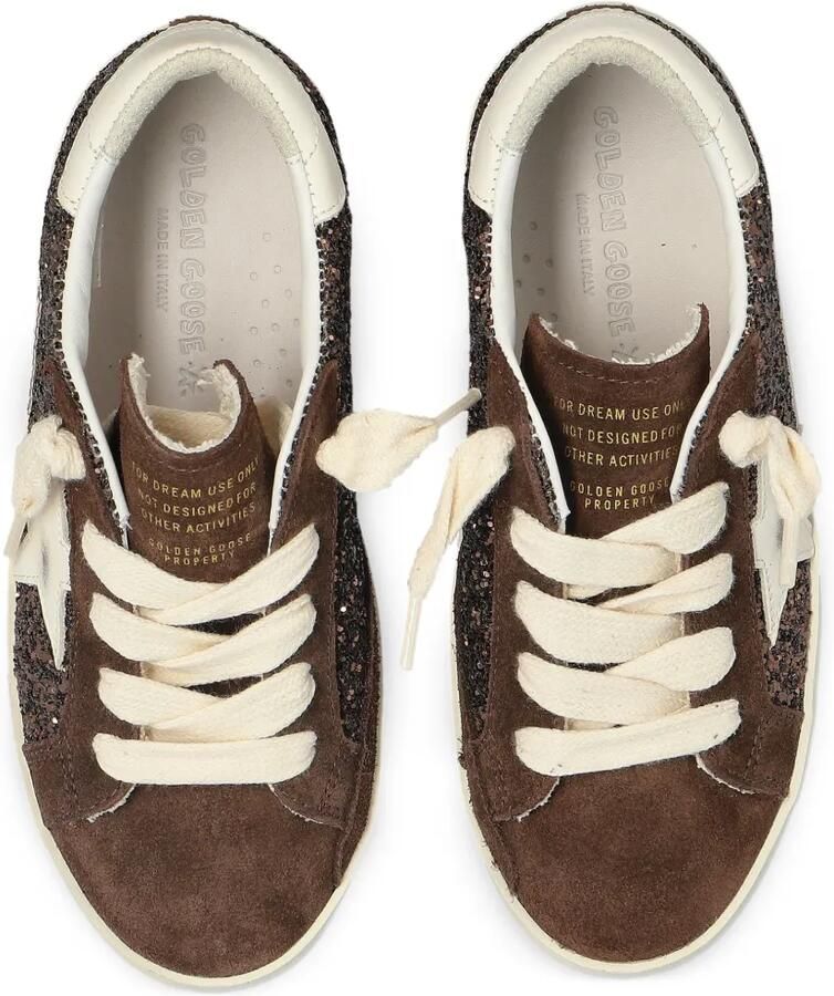 Golden Goose Kids Super-Star sneakers met glitter Bruin - Foto 2