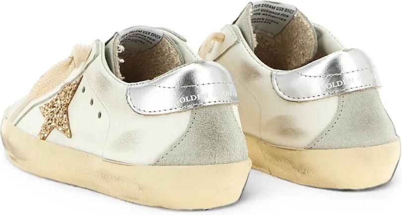 Golden Goose Kids Super-Star sneakers met glitter Wit - Foto 3