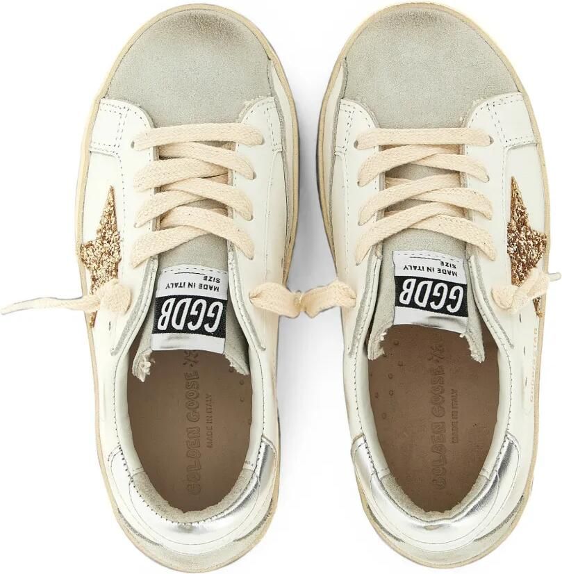 Golden Goose Kids Super-Star sneakers met glitter Wit - Foto 2