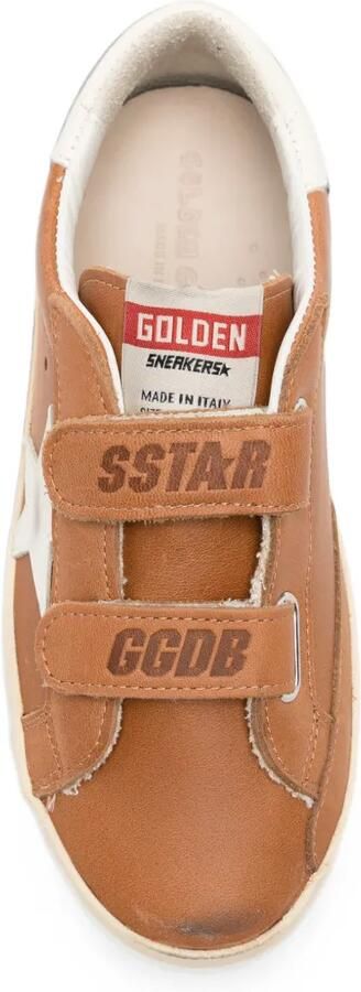 Golden Goose Kids Super-Star sneakers met klittenband Bruin - Foto 3
