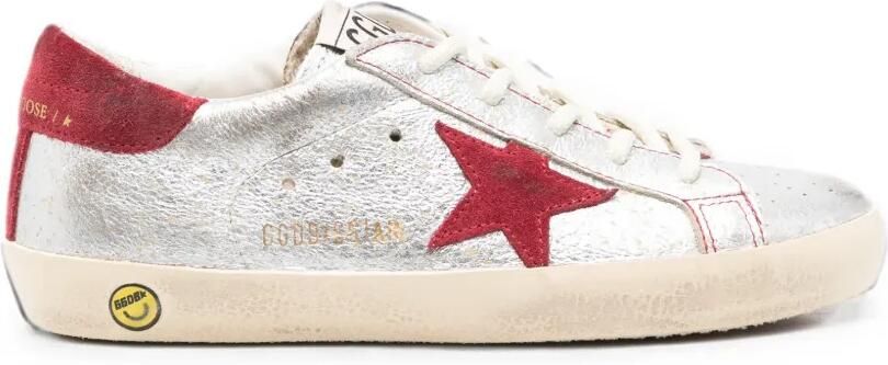 Golden Goose Kids Super-Star sneakers met ster-patch Grijs