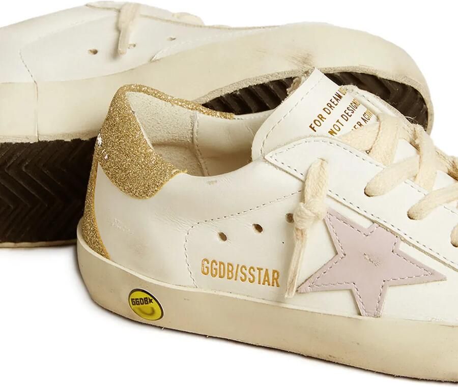 Golden Goose Kids Superstar sneakers Wit