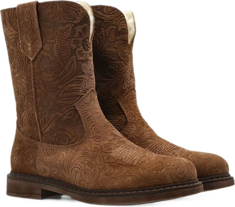 Golden Goose Kids Wish Star embossed ankle boots Bruin