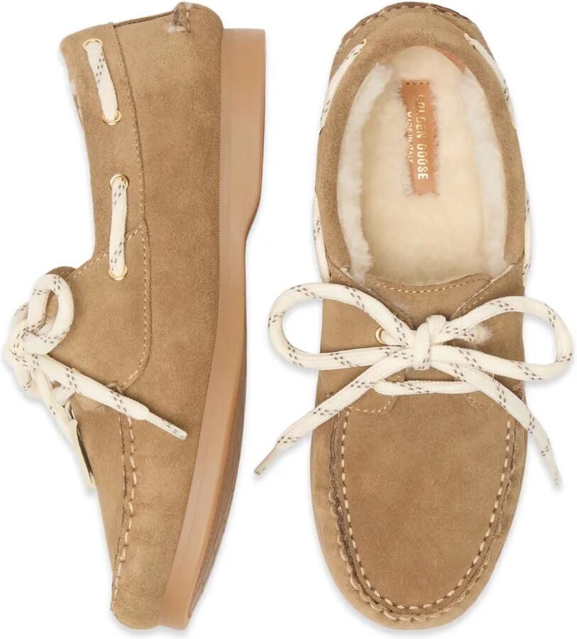 Golden Goose Kids Young Cruise suède mocassins Bruin - Foto 2