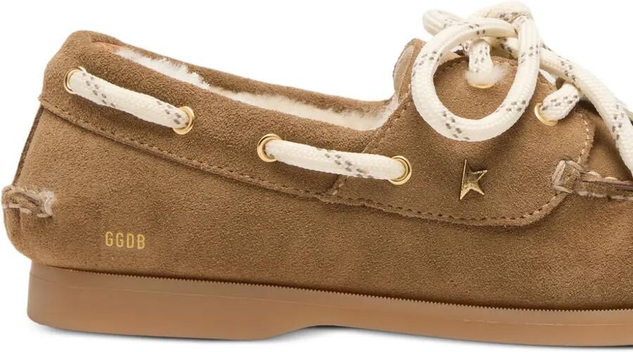 Golden Goose Kids Young Cruise suède mocassins Bruin - Foto 3