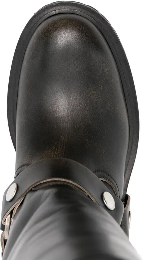 Golden Goose Leren bikerlaarzen Zwart - Foto 3
