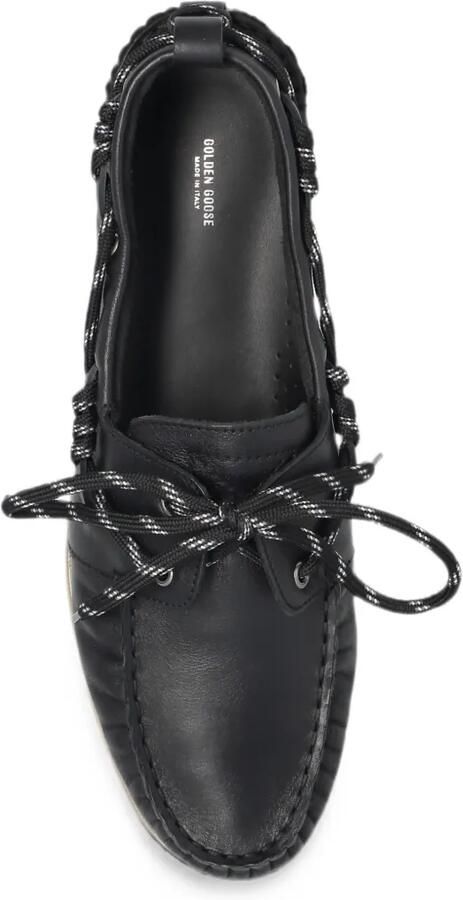 Golden Goose Leren bootschoenen met veters Zwart - Foto 3