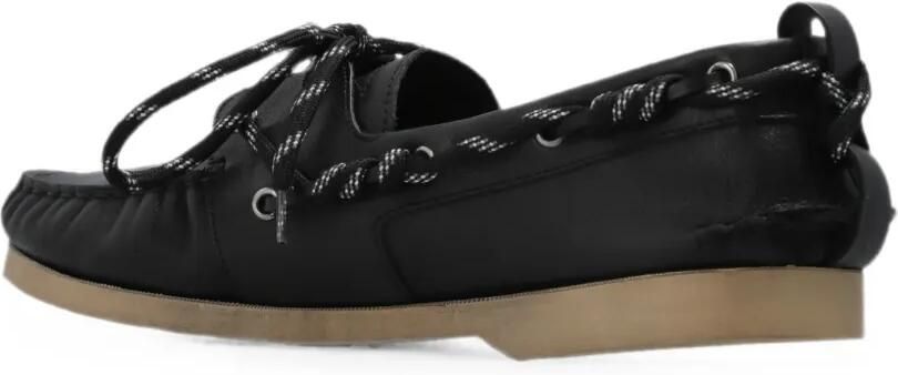 Golden Goose Leren bootschoenen met veters Zwart - Foto 4