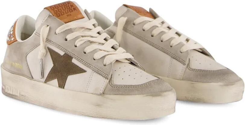 Golden Goose Leren sneakers met studs Beige