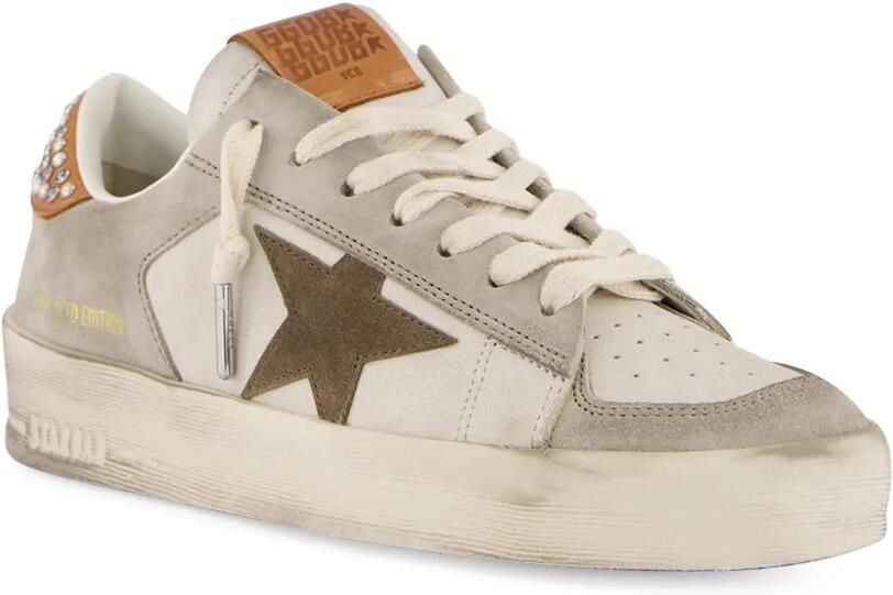 Golden Goose Leren sneakers met studs Beige - Foto 3