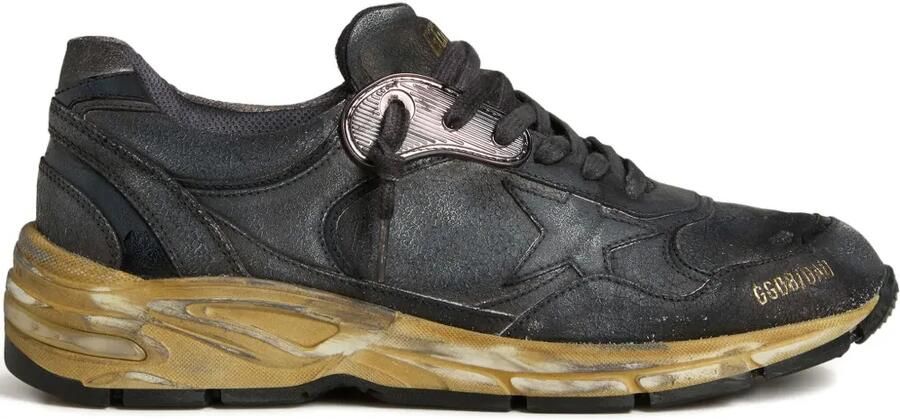 Golden Goose Leren sneakers met veters Zwart