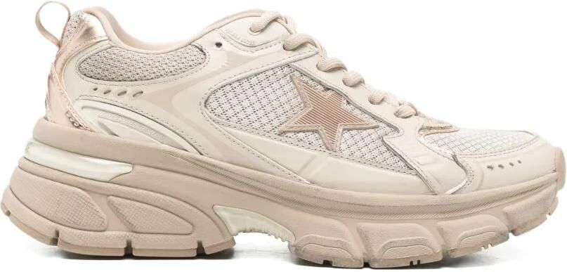 Golden Goose Lightstar metallic sneakers Beige