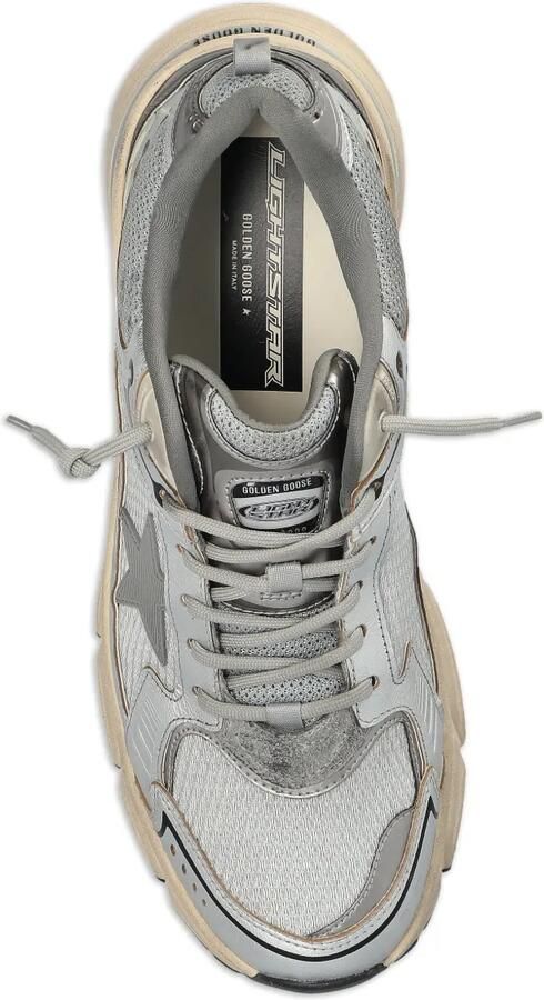 Golden Goose Lightstar nappa leren en mesh sneakers met TPU-ster Zilver - Foto 3