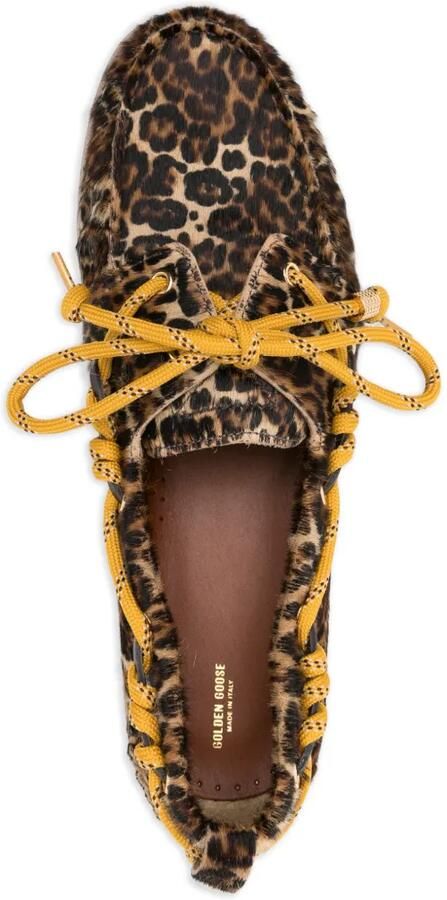 Golden Goose Loafers met luipaardprint Beige - Foto 2
