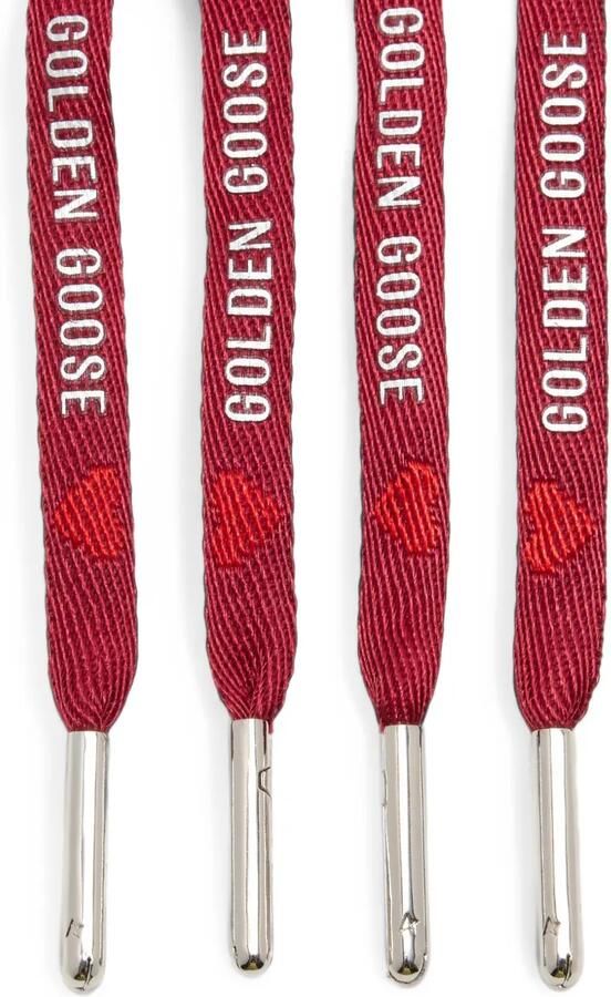 Golden Goose logo-detail shoe laces Rood - Foto 3