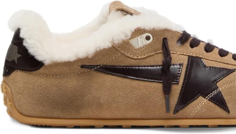 Golden Goose Marathon shearling-lined sneakers Bruin - Foto 3