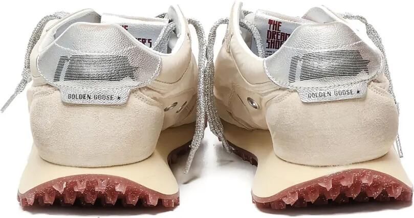 Golden Goose Marathon sneakers met metallic vlak Beige