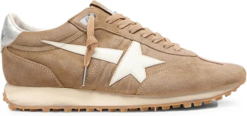 Golden Goose Marathon sneakers met ster Beige