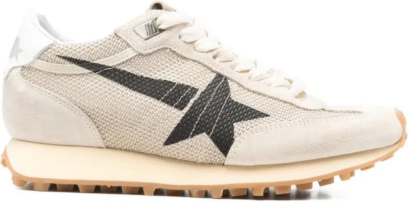 Golden Goose Marathon sneakers met sterdetail Beige