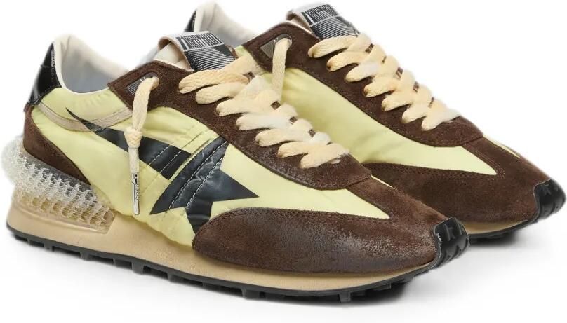 Golden Goose Marathon sneakers met sterpatch Bruin
