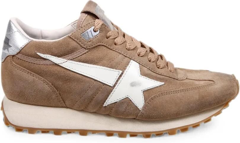 Golden Goose Marathon sneakers met sterpatch Bruin