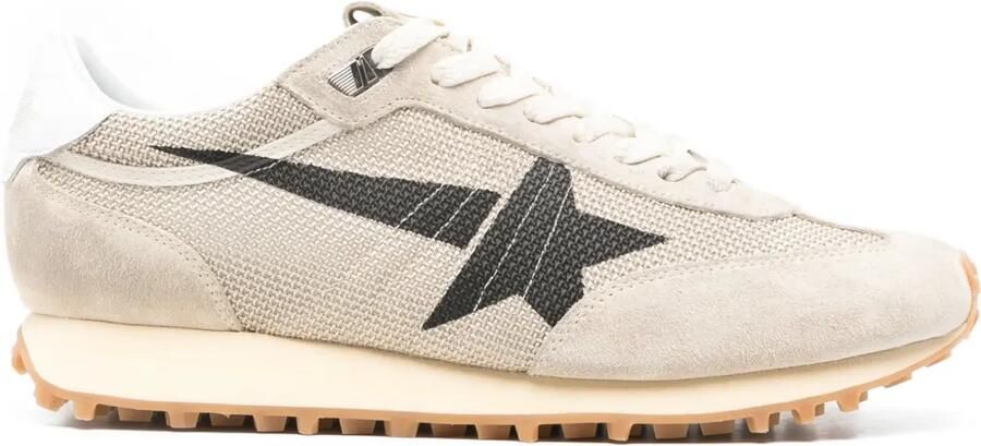 Golden Goose Marathon sneakers met sterpatroon Beige