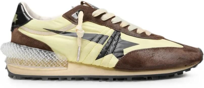 Golden Goose Marathon sneakers van nylon met ster en suède inzetstukken Groen