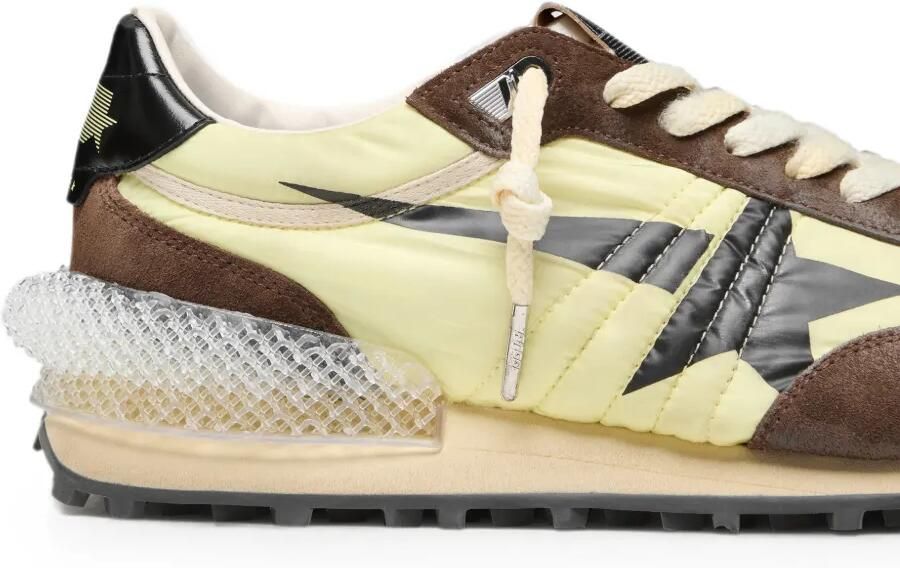 Golden Goose Marathon sneakers van nylon met ster en suède inzetstukken Groen - Foto 3