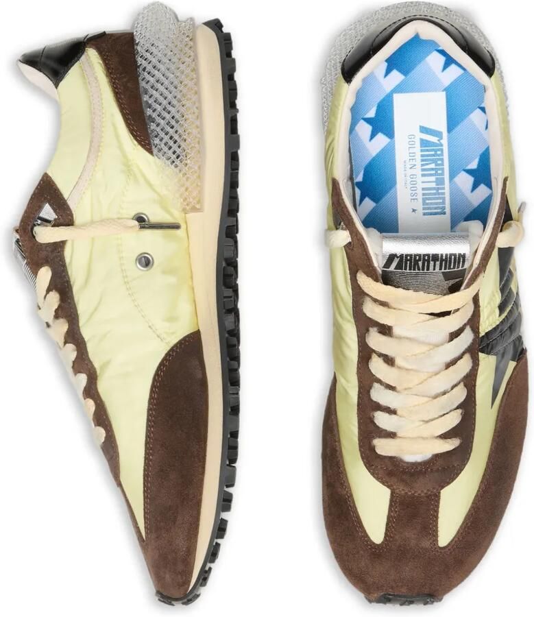 Golden Goose Marathon sneakers van nylon met ster en suède inzetstukken Groen - Foto 2